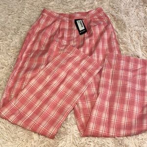 Pink Plaid Trousers